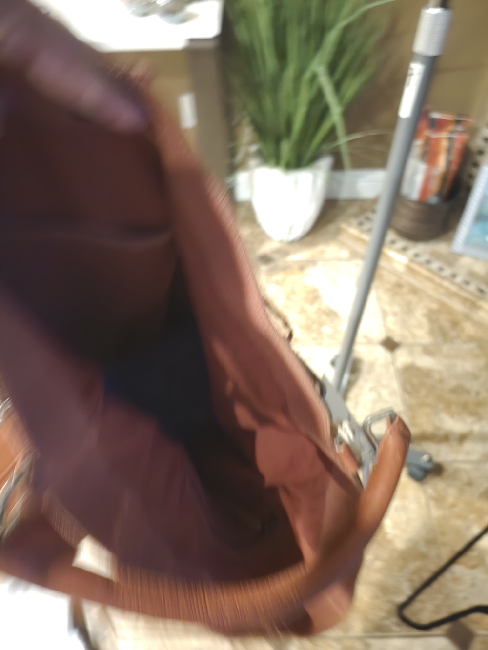 Free People Suede Hobo Bag in Rust Brown - Picture 7 of 7